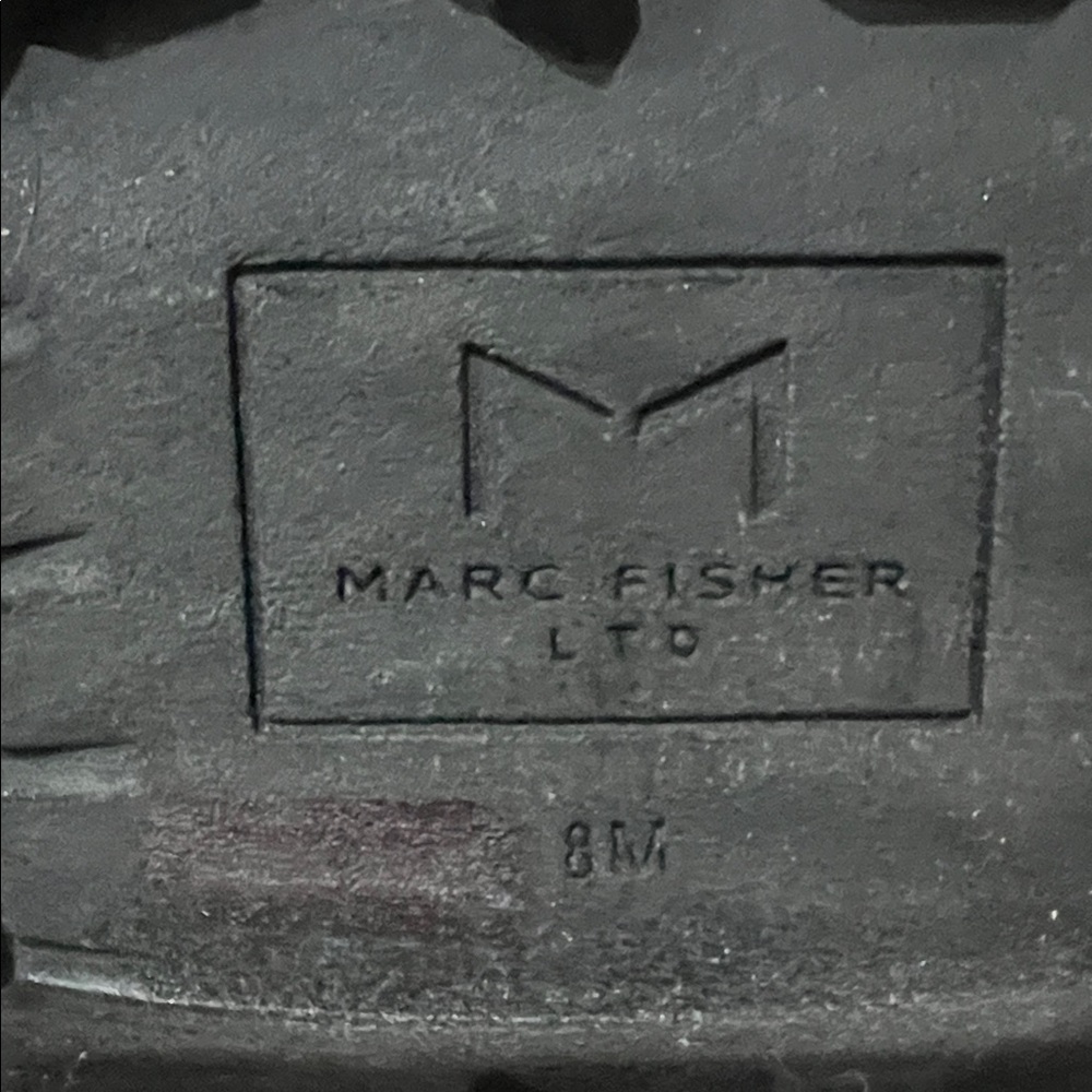 Marc Fisher Black Leather Ankle Boots - Picture 6 of 6